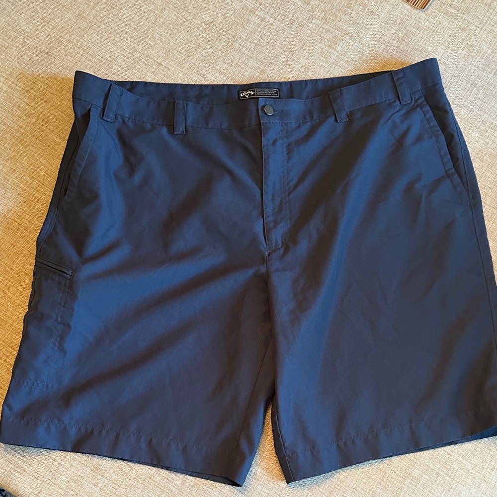 Classic Navy Flat Front Men's Shorts
